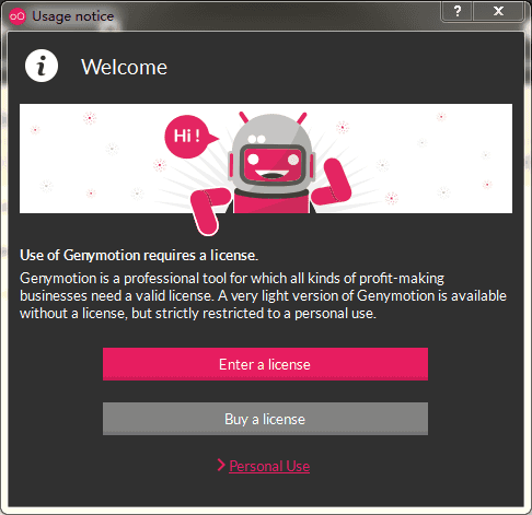 genymotion-usage-notice