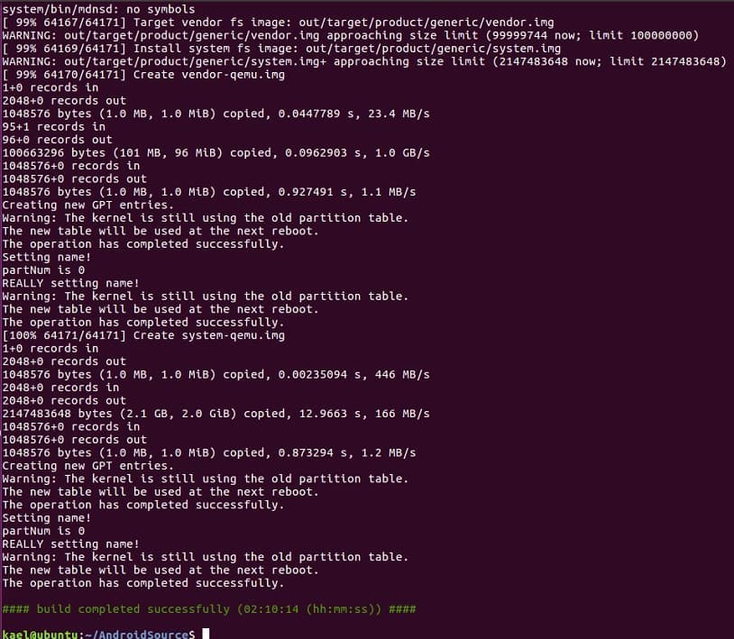 在Ubuntu16.04上配置Android编译环境并下载8.0源码进行编译